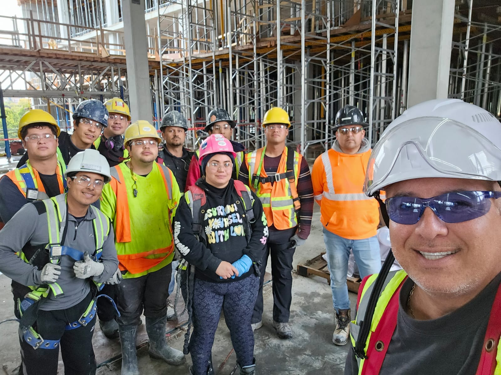 On-site respirator and PPE training session