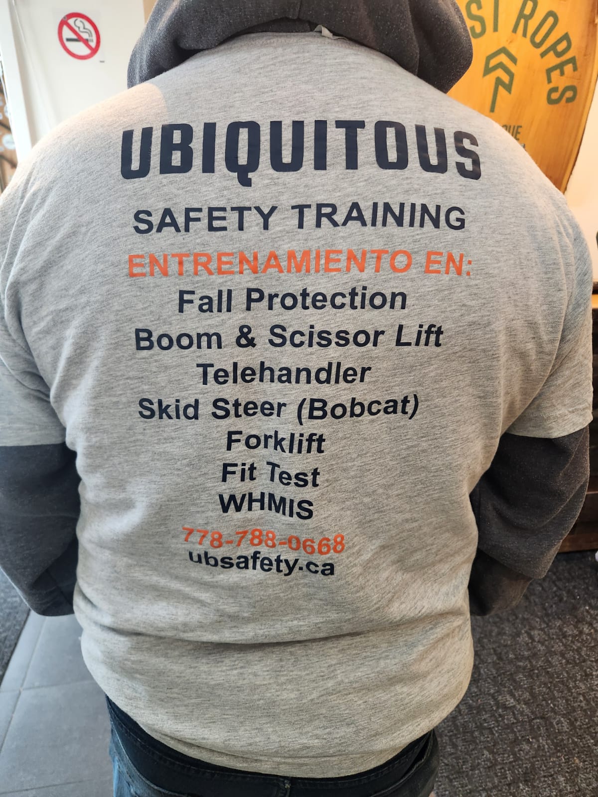 Safety training session at construction site