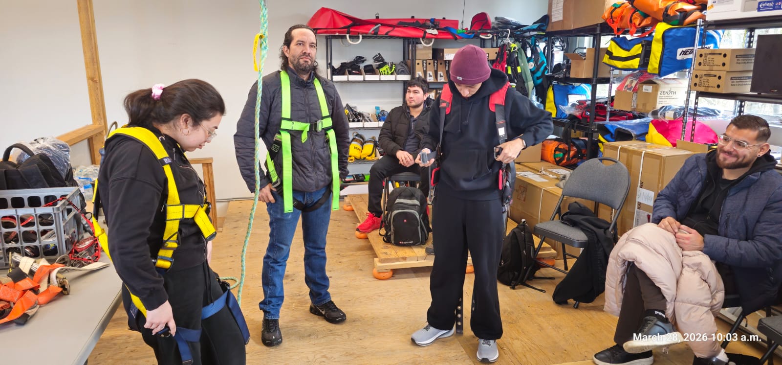 Workplace safety compliance training session