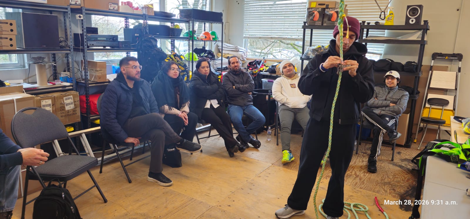 Hands-on fire safety and emergency evacuation training